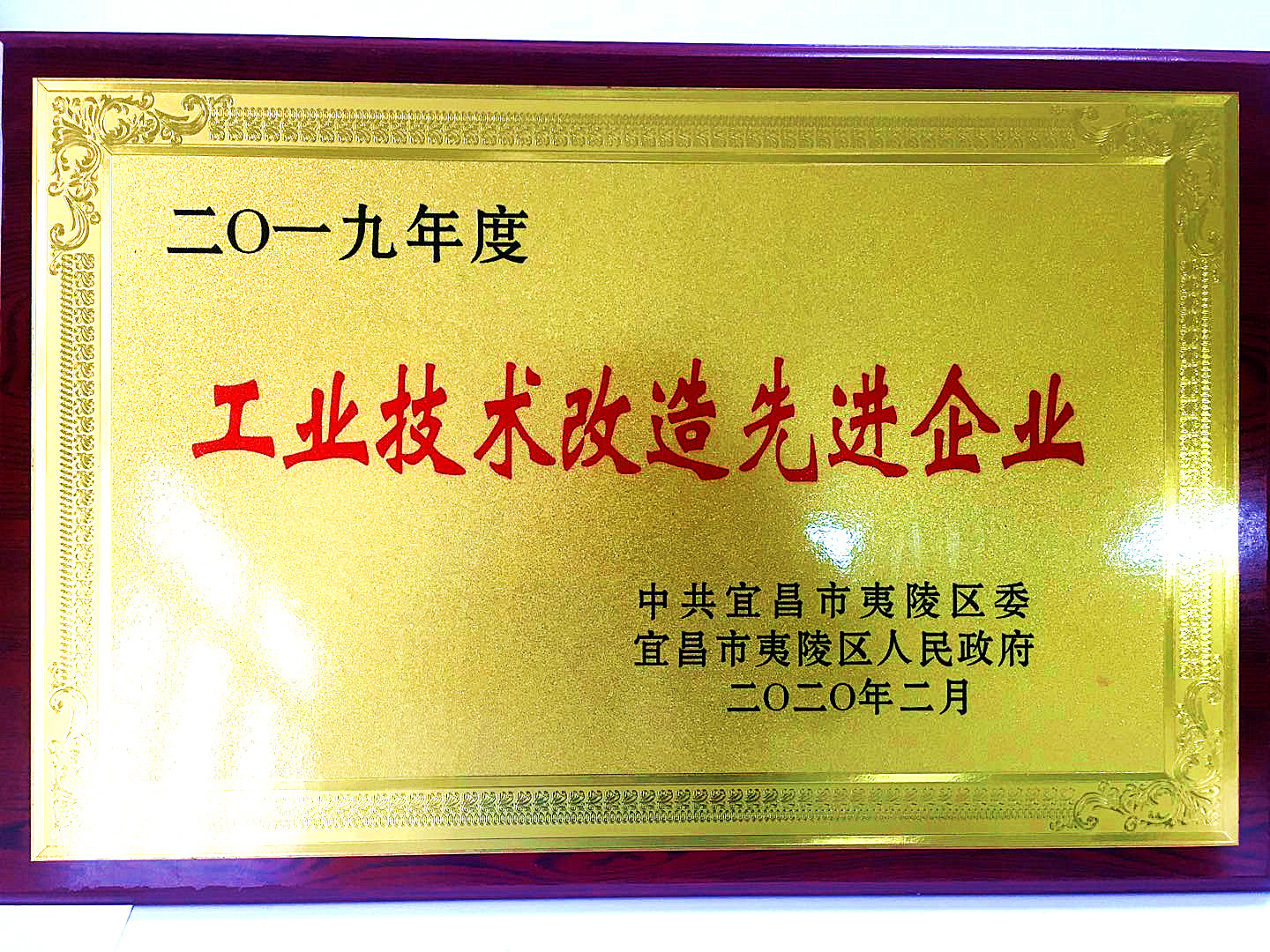 2019年度bifa必发工业技术改造先进企业